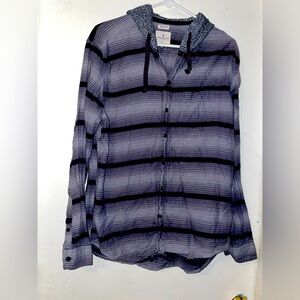 Men’s ame eagle hooded flannel